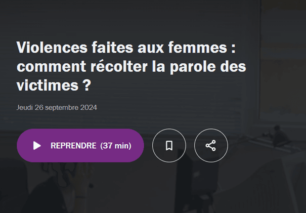 Recueillir la parole des femmes victimes de violences : l’importance de la formation